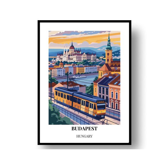 Budapest Poster: Travel Wall Art