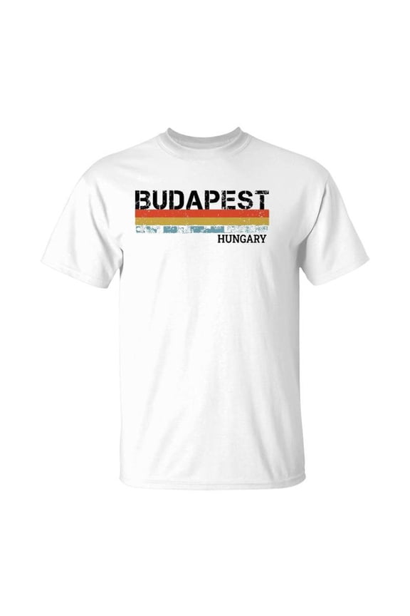 Budapest Retro Stripes Gift TShirt