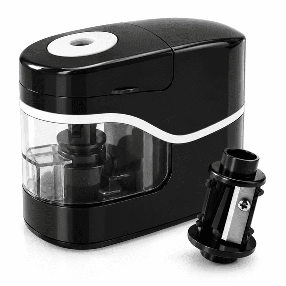 Budbloom Portable Electric Pencil Sharpener, Black
