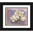 thumbnail image 1 of Budd, Tiffany 24x20 Black Ornate Wood Framed with Double Matting Museum Art Print Titled - Magnolia, 1 of 4