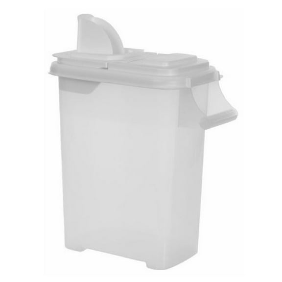 Buddeez 14 White/Clear Color 32 Quart Capacity Pet Food and Bird Seed Dispenser