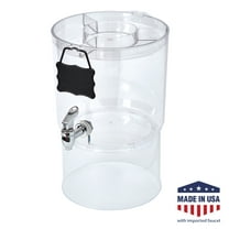 (2 pack) Buddeez 2.0 Gallon Party Top Beverage Dispenser, Clear