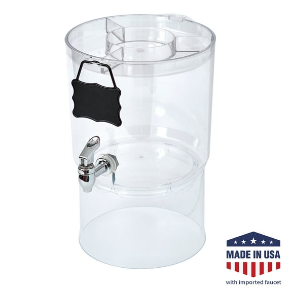 Buddeez 2.0 Gallon Party Top Beverage Dispenser, Clear