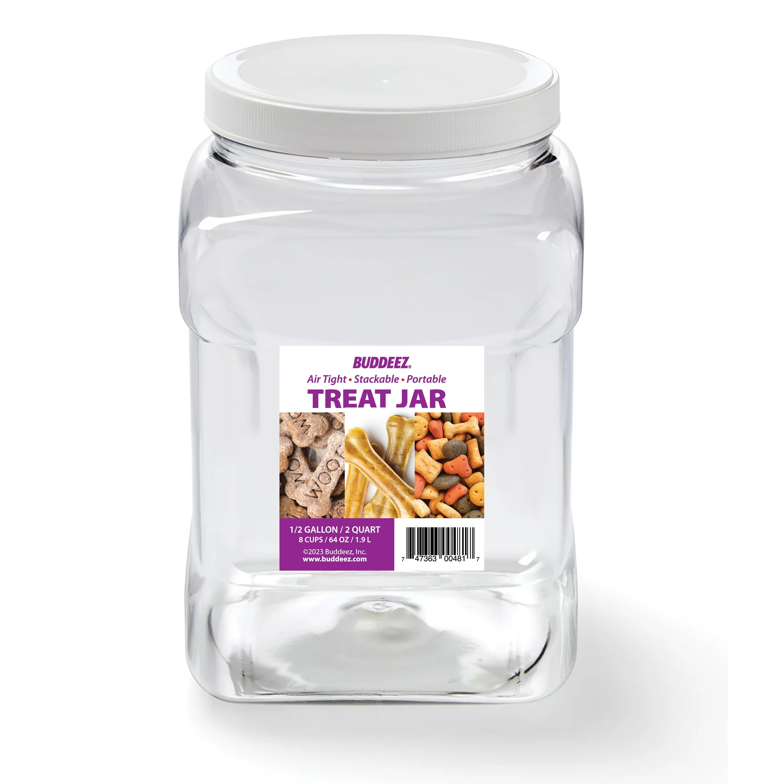 Buddeez 2 Quart Treat Canister for All Pets