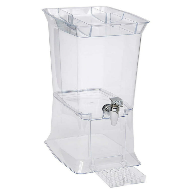 Buddeez Break Resistant Tritan (Tm) Beverage Dispenser With Party Top Lid  And Drip Tray, 3 Gallon