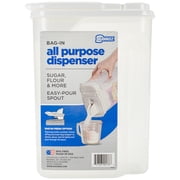 Buddeez 506099 136 3.75qt Bag-In All-Purpose Dispenser with Handle, 9.25" x 6.25" x 4.25", Clear