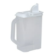 Buddeez All-Purpose Plastic Storage Dispenser with Dual-Use Lid (Sugar, Flour), 9"L x 5"W x 10"H