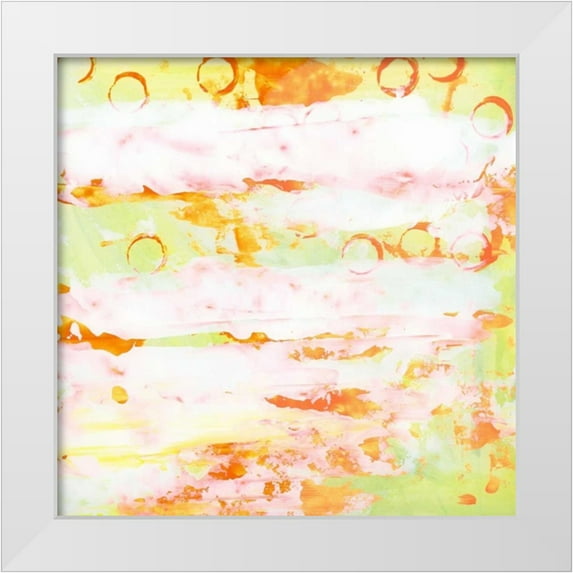Buddenhaugen, Sophia 26x26 White Modern Wood Framed Museum Art Print Titled - Garden Abstraction 6