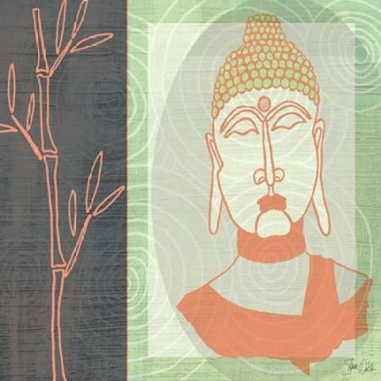 Buddha 2 Canvas Art - Shanni Welsh (24 x 24)