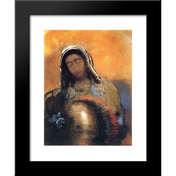 Buddha 20x24 Framed Art Print by Redon, Odilon