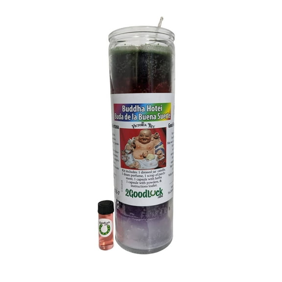 Buddha 7 colors Dressed Candle Kit - Buda 7 colores