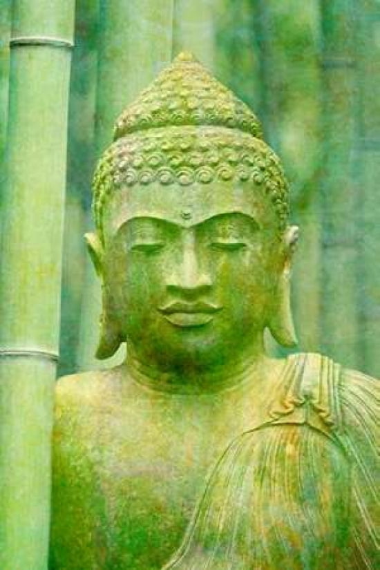 Buddha Bamboo Canvas Art - Cora Niele (12 x 18)
