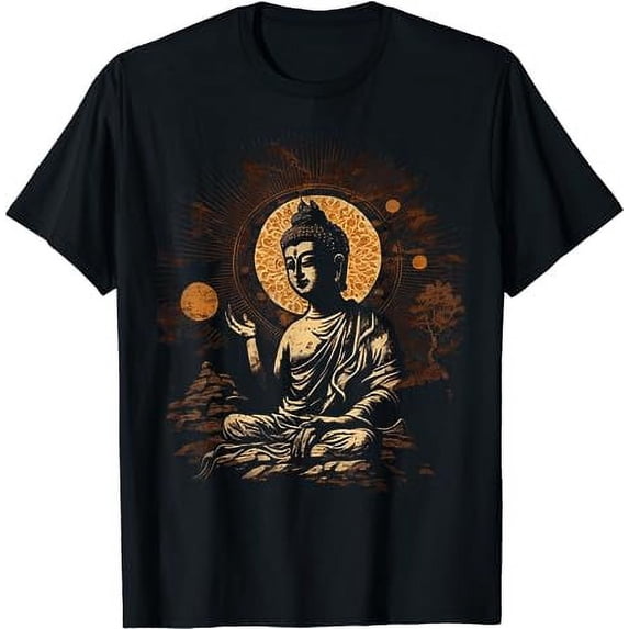 Buddha Buddhism Zen Spiritual Yoga Meditation Graphic T-Shirt