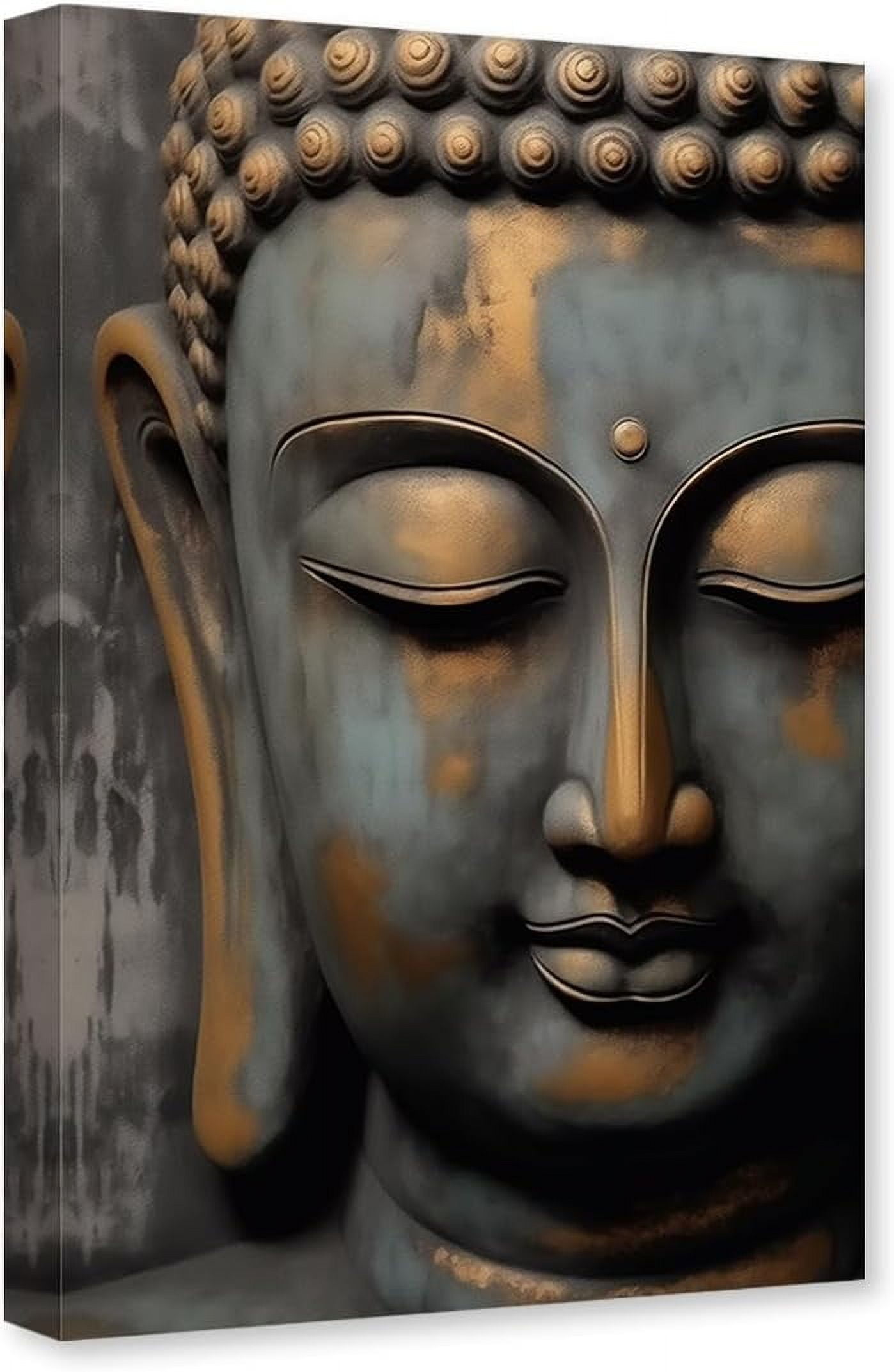 Buddha Canvas Wall Art Zen Wall Decor Vintage Buddha Statue Pictures