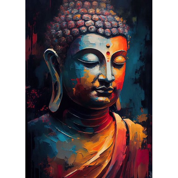Buddha Canvas Wall Art poster Buddha Pictures Buddhism Statue Poster for Prayer Yoga Spa Meditation Spirit Room Wall poster