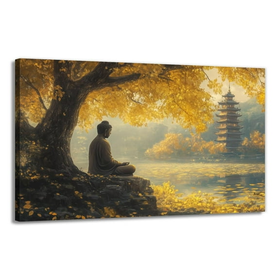 Buddha Canvas Wall Art poster Zen Statue Art Prints Meditation Buddhism Poster Spiritual Artwork Yoga Room Wall Decor poster