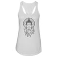 thumbnail image 1 of Buddha Face Dream Catcher Design Tank Women -Image by Shutterstock, Female Small, 1 of 4
