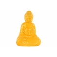 thumbnail image 1 of Buddha Figurine with Rounded Ushnisha in Dhyana Mudra - Yellow - Benzara, 1 of 1