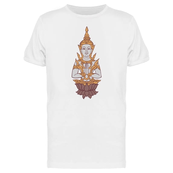 Buddha Gold Ornaments Tee Men's -Image by Shutterstock