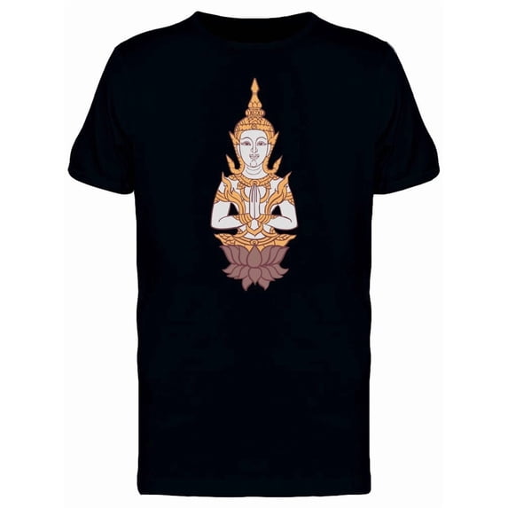 Buddha Gold Ornaments Tee Men's -Image by Shutterstock