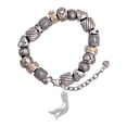 thumbnail image 1 of Buddha Hand (Charity & Compassion) Silver Tone Christian Bead Bracelet, 1 of 4