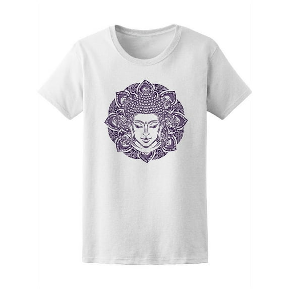 Buddha Head Paisley Ornament Tee Women's -Image by Shutterstock