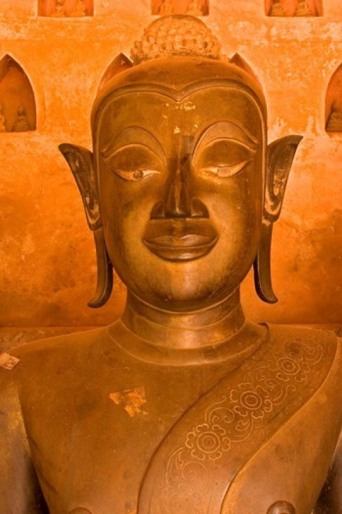 Buddha Images at Wat Si Saket Vientiane Laos Canvas Art - Gavriel Jecan DanitaDelimont (15 x 22)