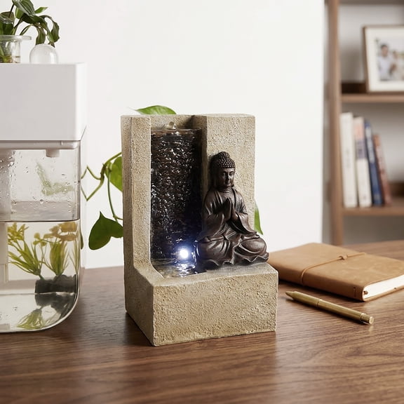Buddha Indoor Fountain with LED Light