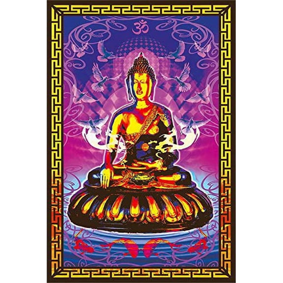 Buddha Non-Flocked Laminated Blacklight Poster - 24.5" x 36.5"
