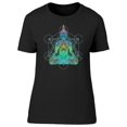 thumbnail image 1 of Buddha Over Hexagon Mandala T-Shirt Women -Image by Shutterstock, Female x-Large, 1 of 2