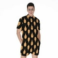 thumbnail image 1 of Buddha Pattern Short Sleeve Men'S Rompers Casual Summer Jumpsuits Outfit, 1 of 4