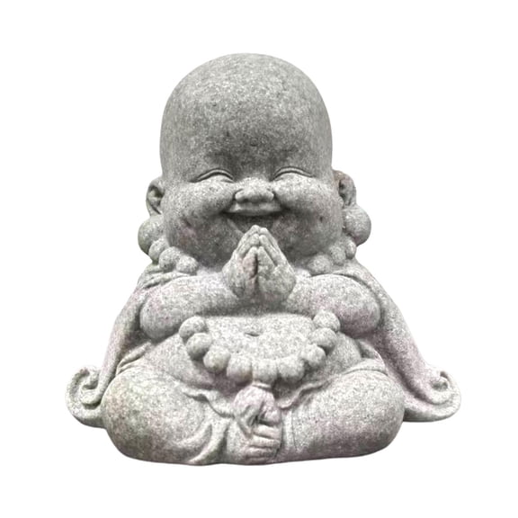 Buddha Statue Antique Sitting Buddha Statue for Shop Tabletop Indoor D