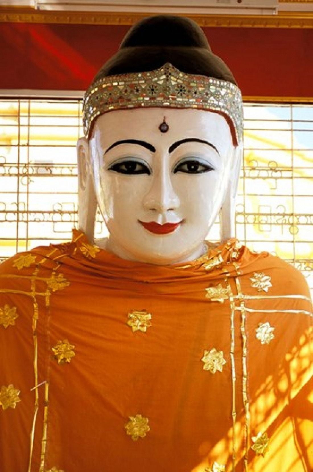 Buddha Statue Botataung Paya Yangon Myanmar Canvas Art - Inger Hogstrom DanitaDelimont (24 x 35)