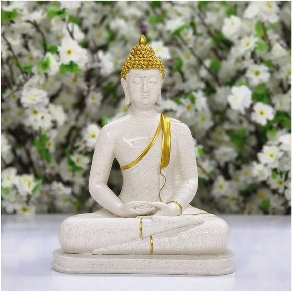 Buddha Statue for Home Altar Shrine Meditation Room Buddha Idols Meditation Buddha Sculpture Spiritual Living Room Decor Buddha Figurine Outdoor Decor Buddha Statue for Office Garden - AtoZ India Cart