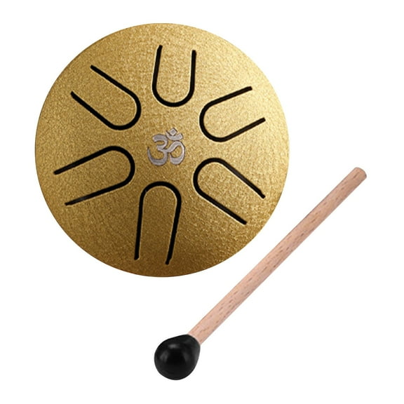 Buddha Stones Mini Steel Tongue Drum - Handpan Drum for Relaxation, Meditation, and Zen Enjoyment - Ideal for All Ages and Musical Levels