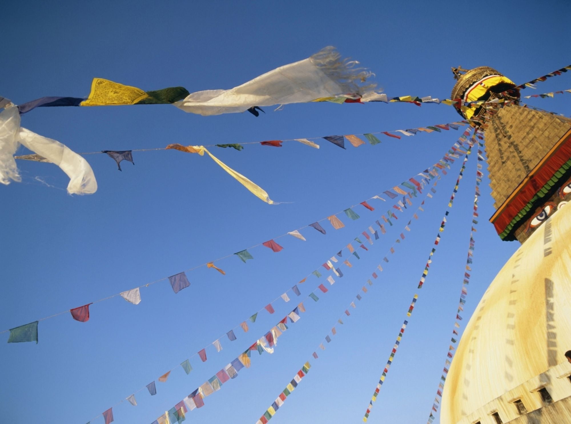 Buddha Stupa Canvas Art - Chris Caldicott Design Pics (18 x 13)