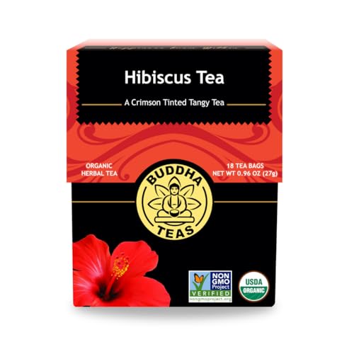 Buddha Teas Hibiscus Organic Herbal Tea For Health & Wellbeing
