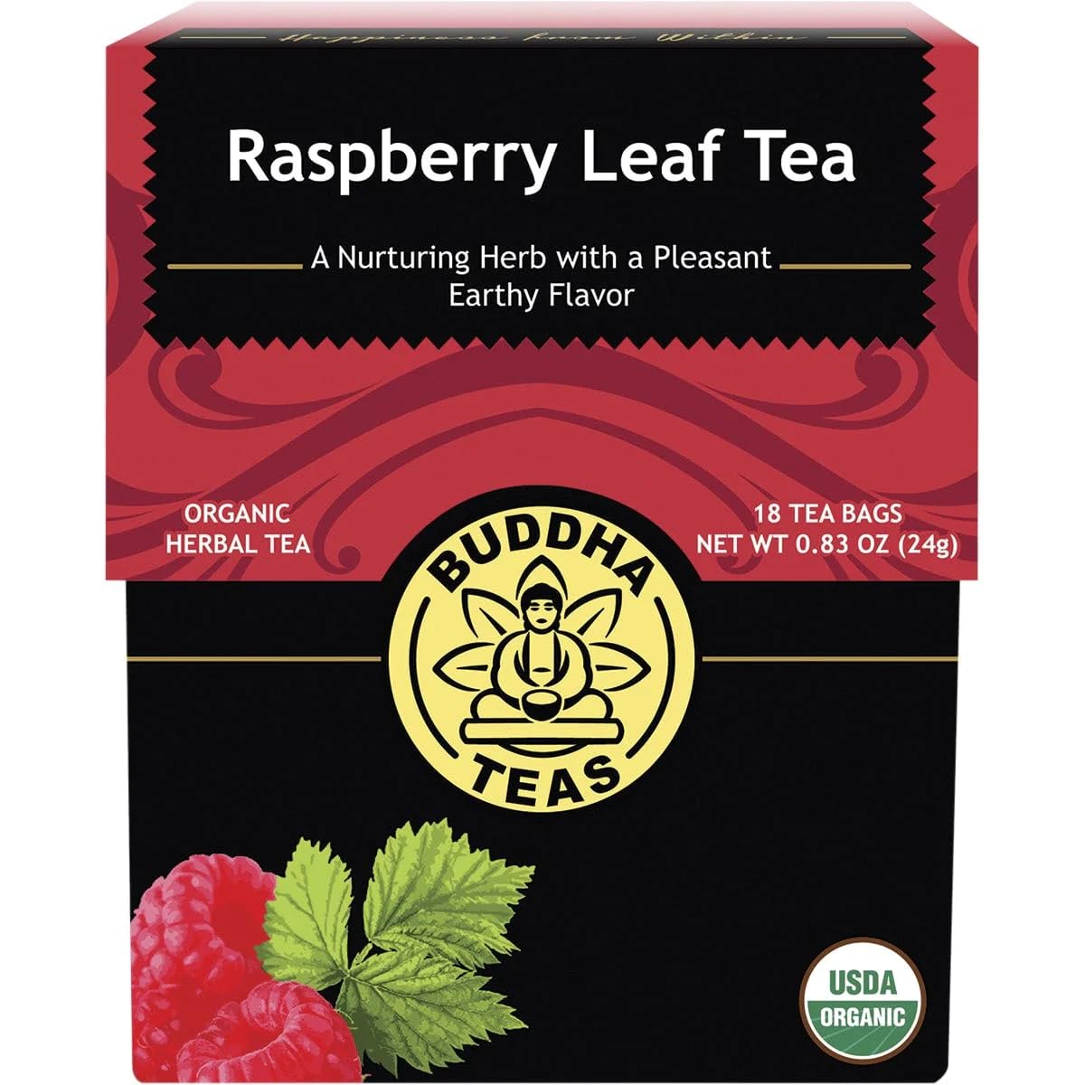 Buddha Teas Organic Raspberry Leaf Tea Ou Kosher Usda Organic Ccof