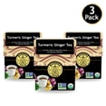 thumbnail image 1 of Buddha Teas Organic Turmeric Ginger Tea - OU Kosher, USDA Organic, CCOF Organic, 18 Bleach-Free Tea Bags (Pack of 3), 1 of 6
