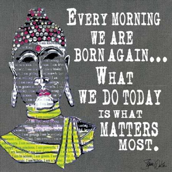 Buddha Typography Canvas Art - Shanni Welsh (24 x 24)