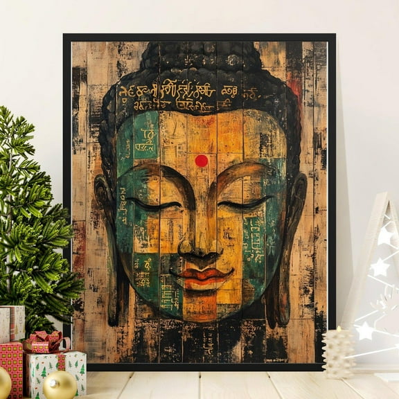 Buddha Wall Art, Buddha Poster Print, Spiritual Decor, Meditation Art, Yoga Room Decor, Zen Art Print, Inspirational Wall Decor, 8x12