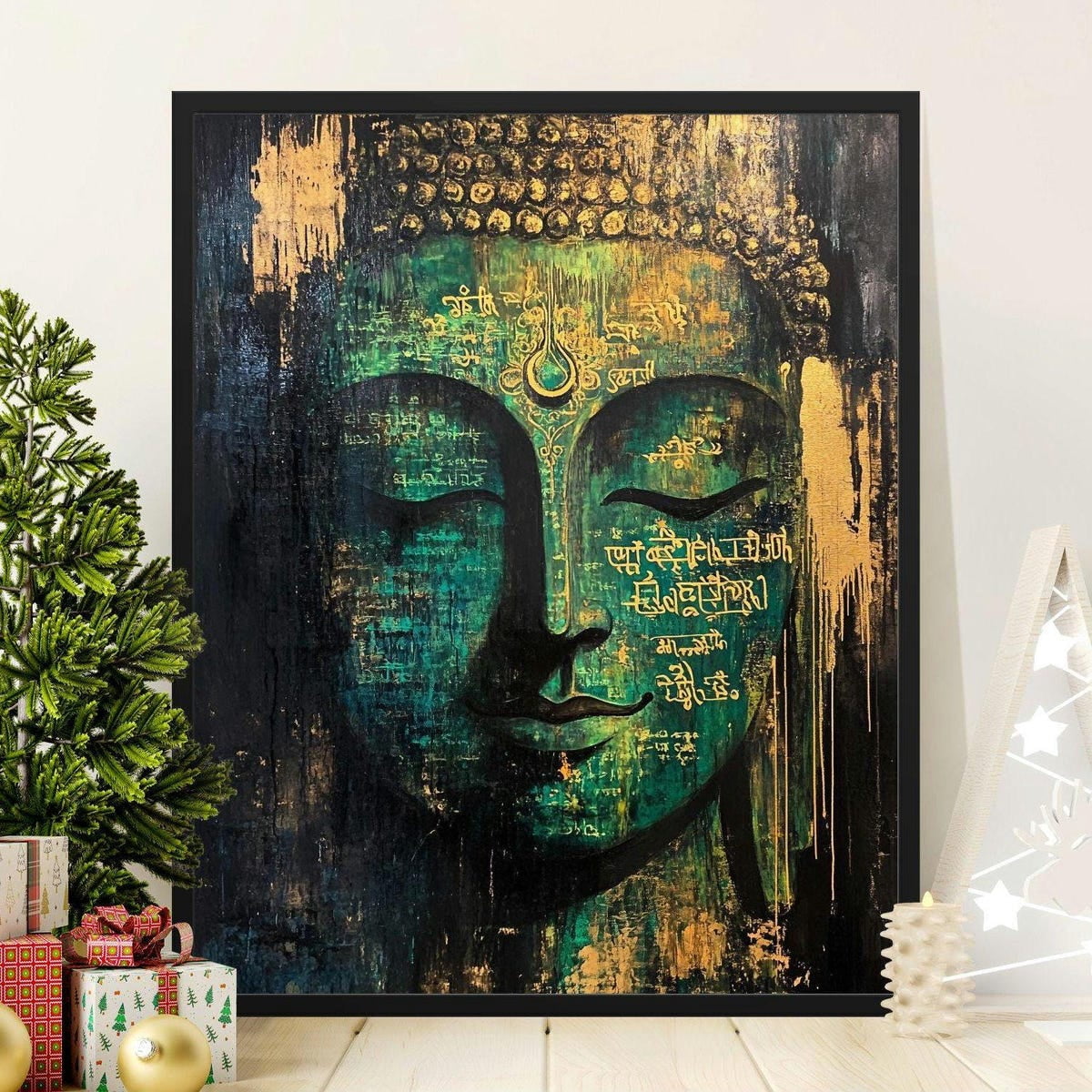Buddha Wall Art Print, Meditation Room Decor, Spiritual Zen Artwork ...