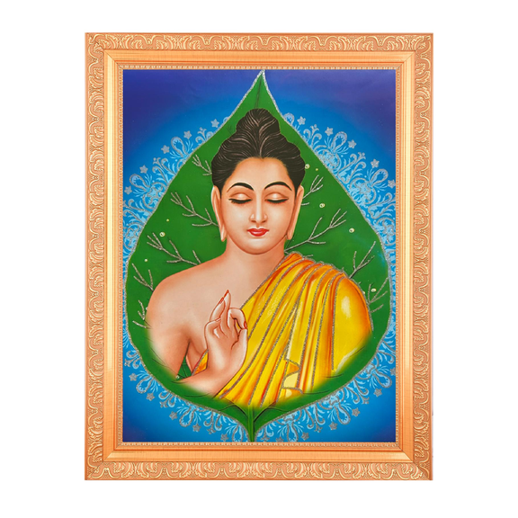 Buddha Wall Frame for Home & Office Decor (14 X 18 Inch) Religious Gifting
