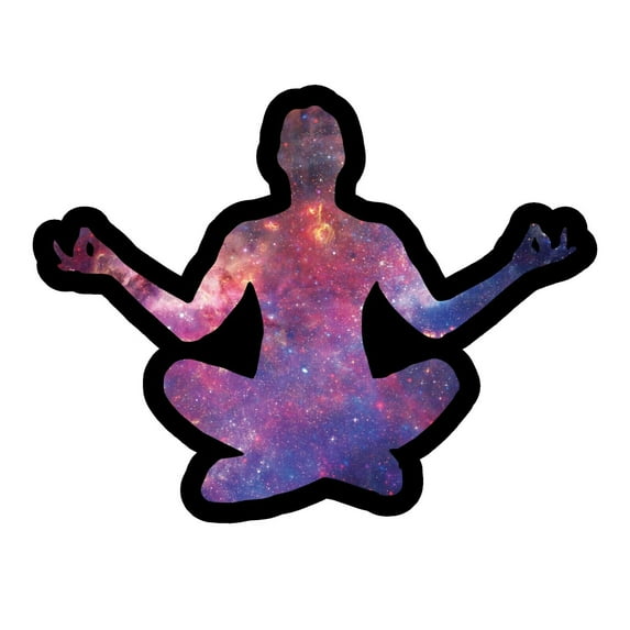 Buddha Yoga, Meditation, Peace, Love, Laptop Car, Truck Vinyl sticker Decal - 4" Inches Long