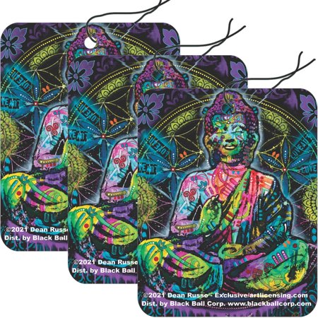 Buddha by Dean Russo Road Rage Air Freshener - Vanilla Scent - 3 Pack