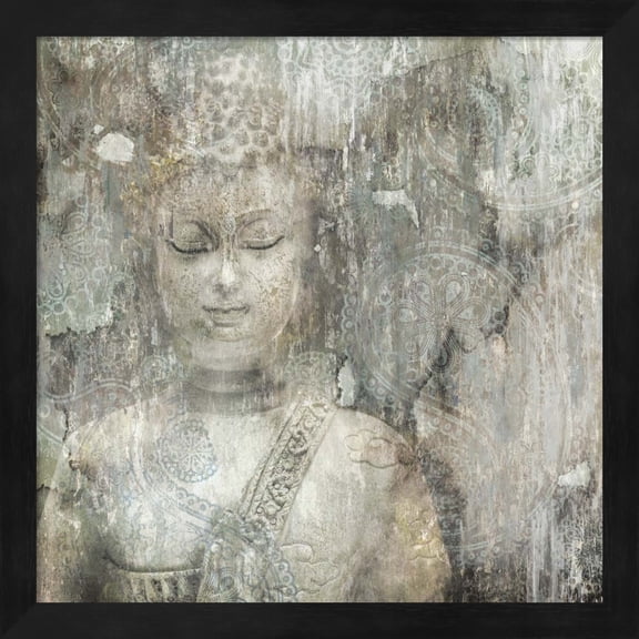 Buddha by Edward Selkirk, Framed Wall Art, 13.25W x 13.25H