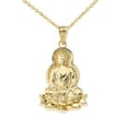 thumbnail image 1 of Buddha in Lotus Flower Pendant Necklace in Yellow Gold :  10K  Pendant with 16" chain, 1 of 1