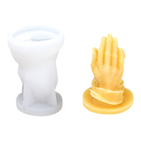 Buddhas Beads Hand Silicone Mould Hands Folded Resin Mold Handmade Scented Epoxy Molds for Home Decor