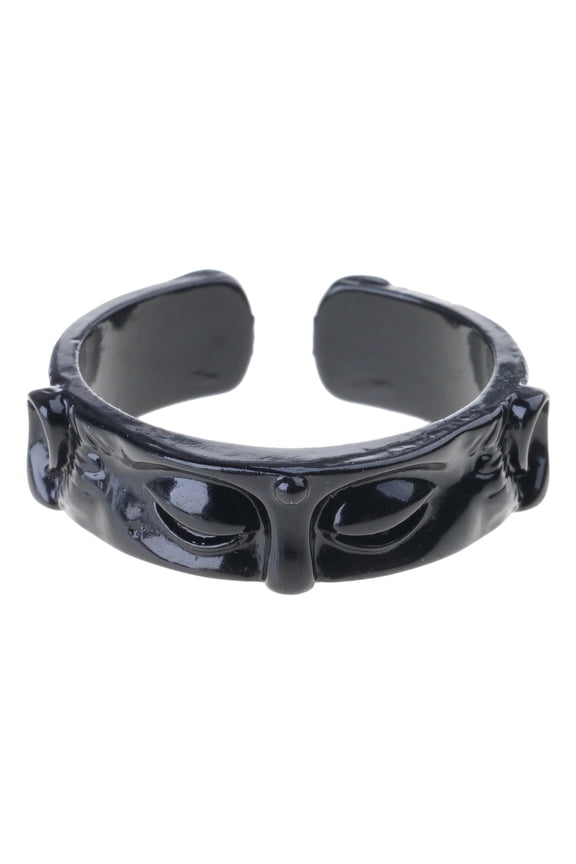 Buddhas Half Face Shaped Rings Adjustable Open Rings Finger Rings Decoration Elegant Jewelry Accessory for Parties