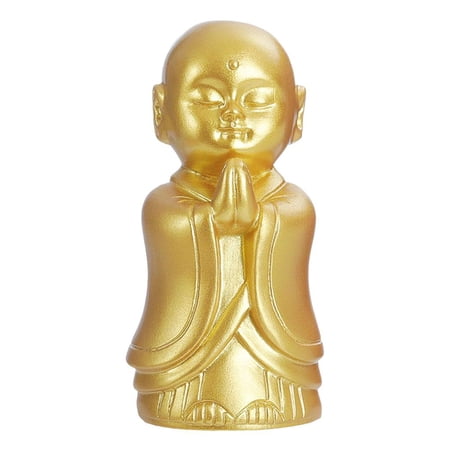 Buddhism Golden Resin Statue, Handmade Decorative Meditation, for Living Room, Yoga Room And Garden (Standing Buddha And Durmi Buddha